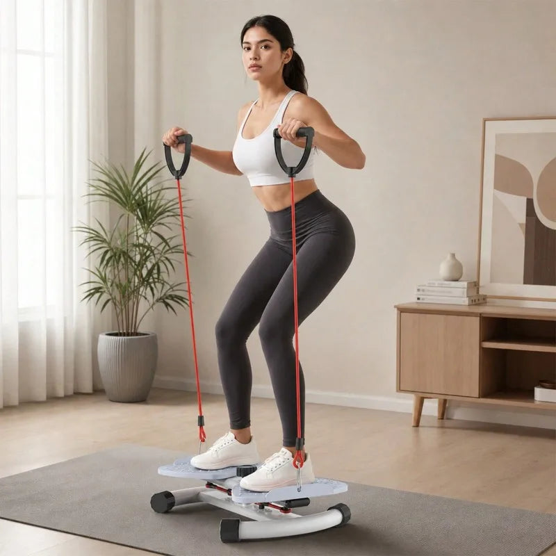 Twist Waist Disc With Resistance Bands For Home Fitness Training