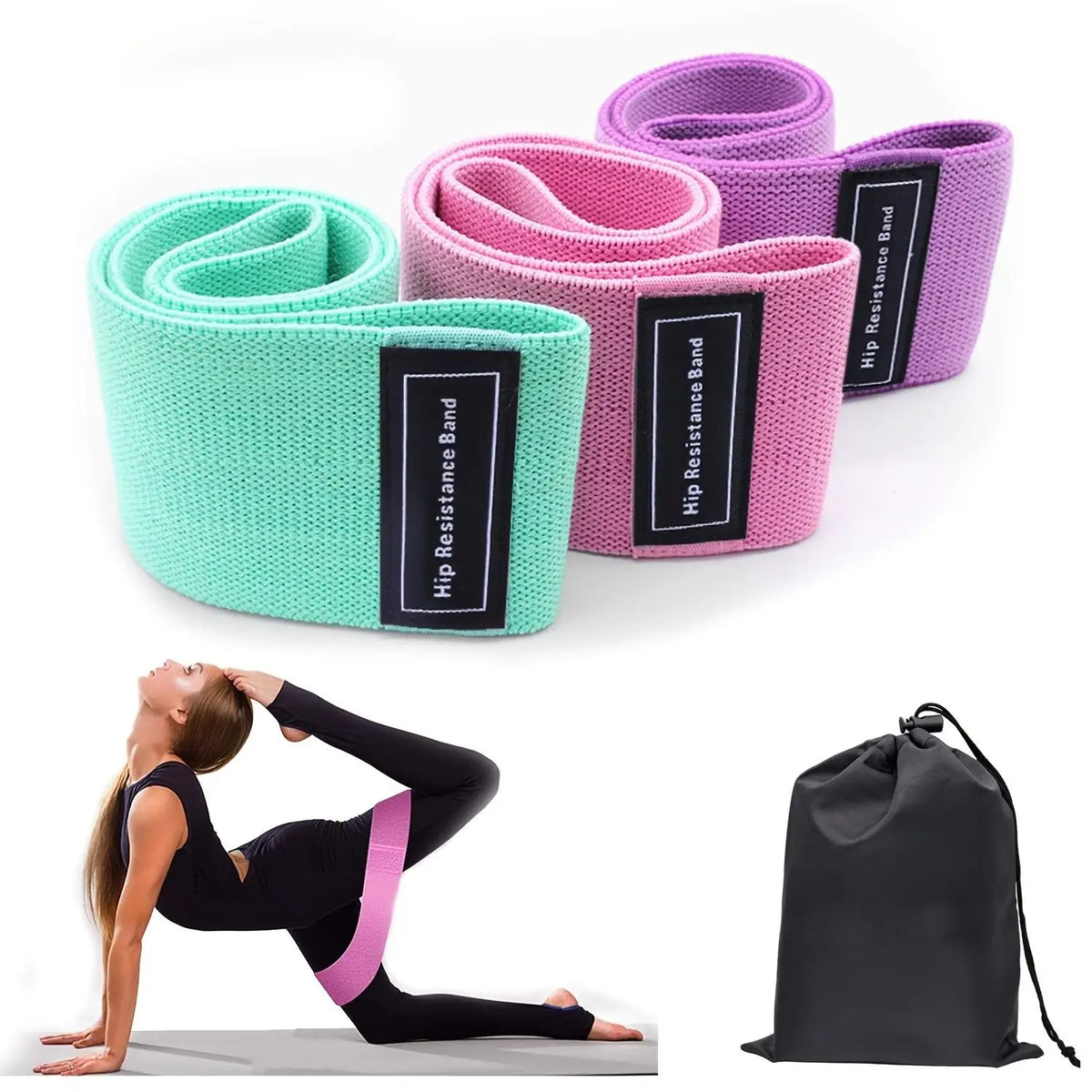 Resistance Bands For Legs And Glutes Home Workout Fitness Set
