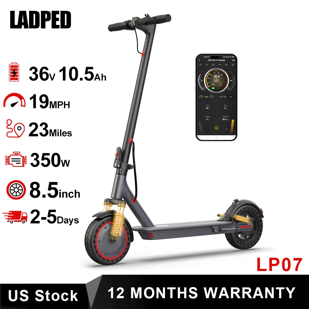 Ladped LP07 Smart Electric Scooter With Dual Suspension