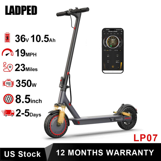 Ladped LP07 Smart Electric Scooter With Dual Suspension