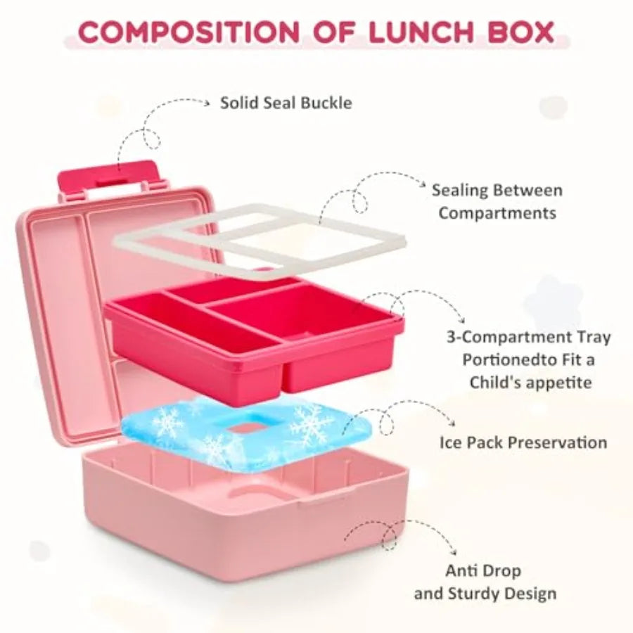 Stainless Steel Insulated Lunch Box Set With Carry Bag