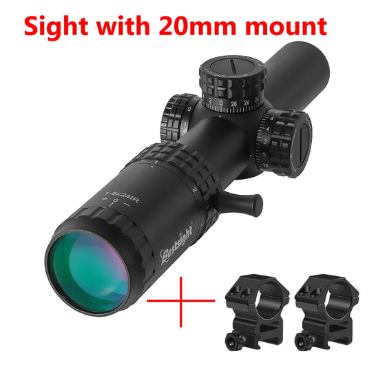 Bestsight Tactical Riflescope With Illuminated Red And Green Reticle
