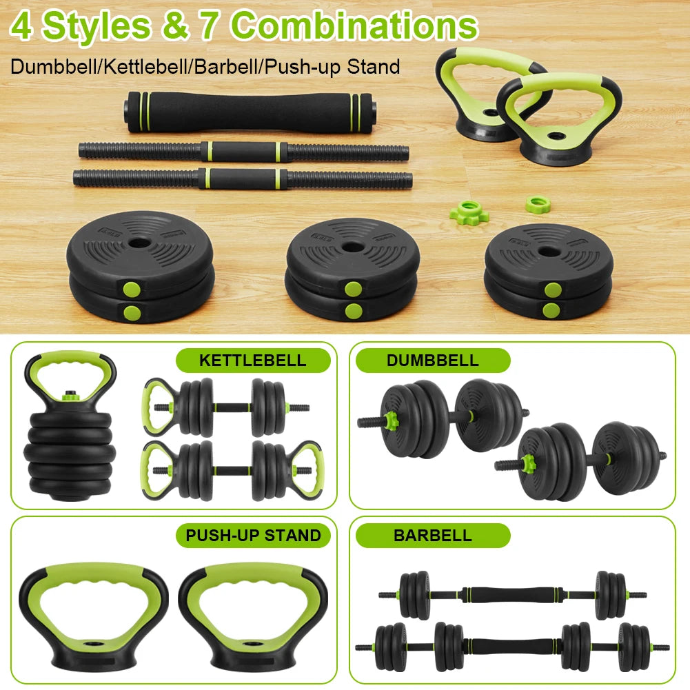 Twister.Ck Adjustable Dumbbells Free Weight Set With Connector Home Gym
