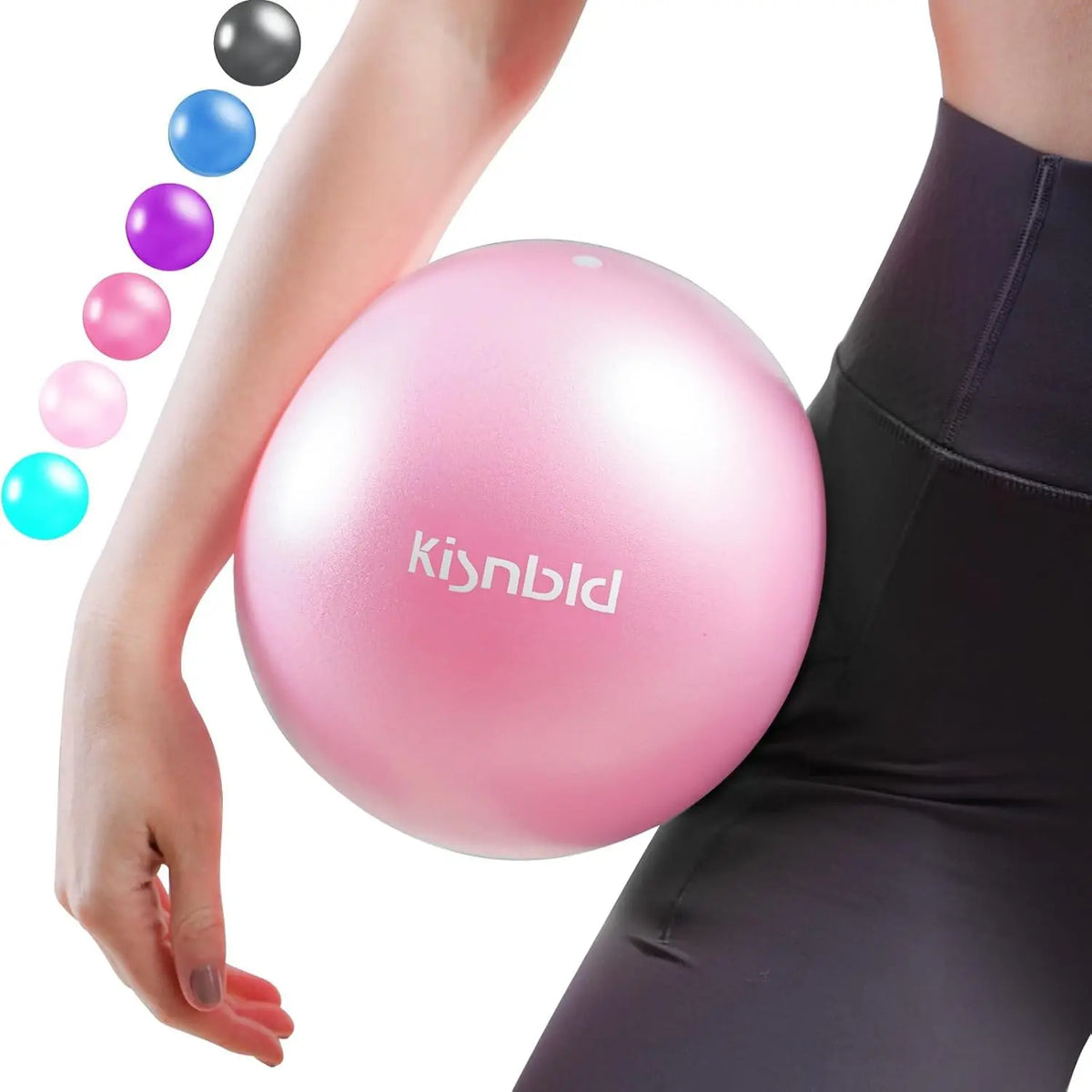Kisnbld Mini Pilates Ball For Fitness Stability And Core Training