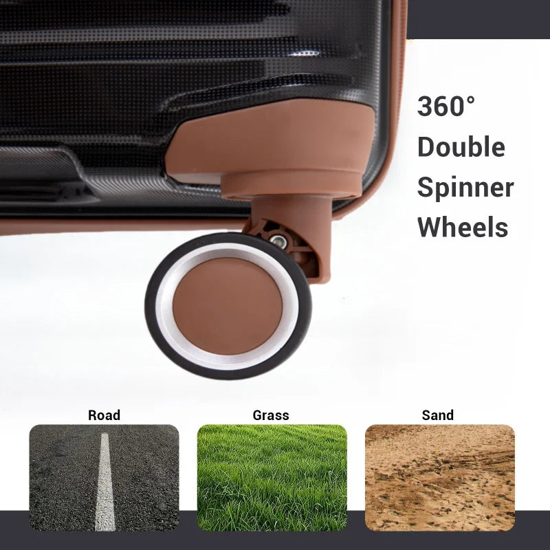 Travelhouse Hardcase Spinner Luggage Set With TSA Lock