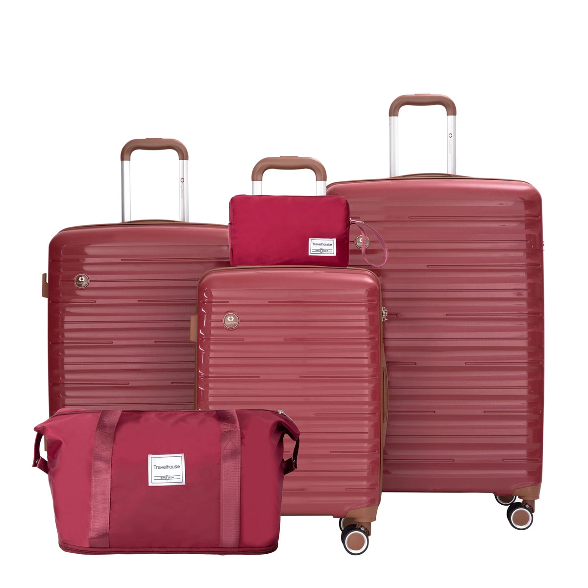 Travelhouse Hardcase Spinner Luggage Set With TSA Lock