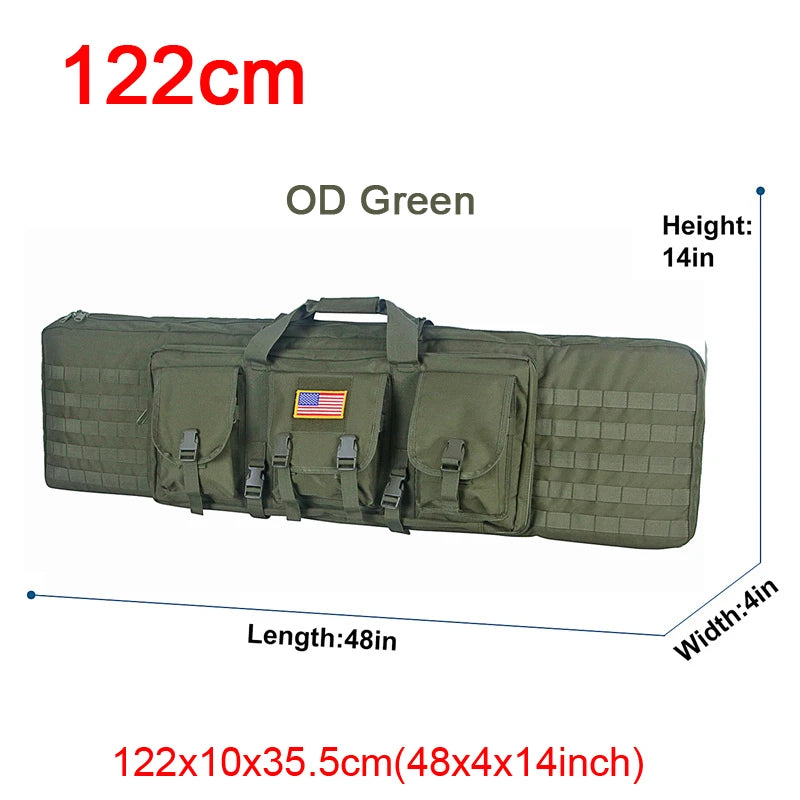 LQArmy Tactical Double Rifle Case Molle Hunting Airsoft Gun Backpack