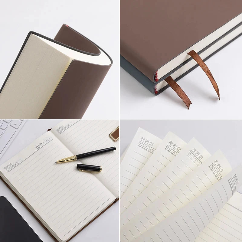 PU Leather Softcover Waterproof Journal Notebook Travel Office Planner