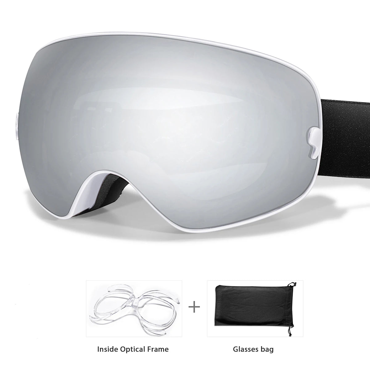 Unisex Professional UV400 Antifog Ski Goggles For Winter Sports