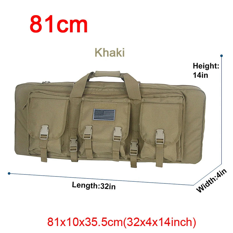 LQArmy Tactical Double Rifle Case Molle Hunting Airsoft Gun Backpack