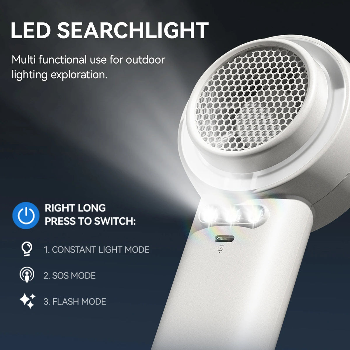 Handheld Mist Spray Cooling Fan With Dual Function Rechargeable Battery