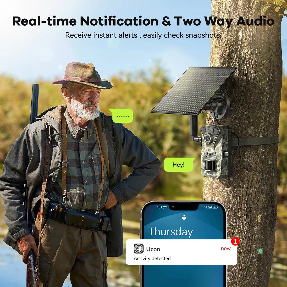 4G LTE Solar Camera Featuring Night Vision And Motion Alerts