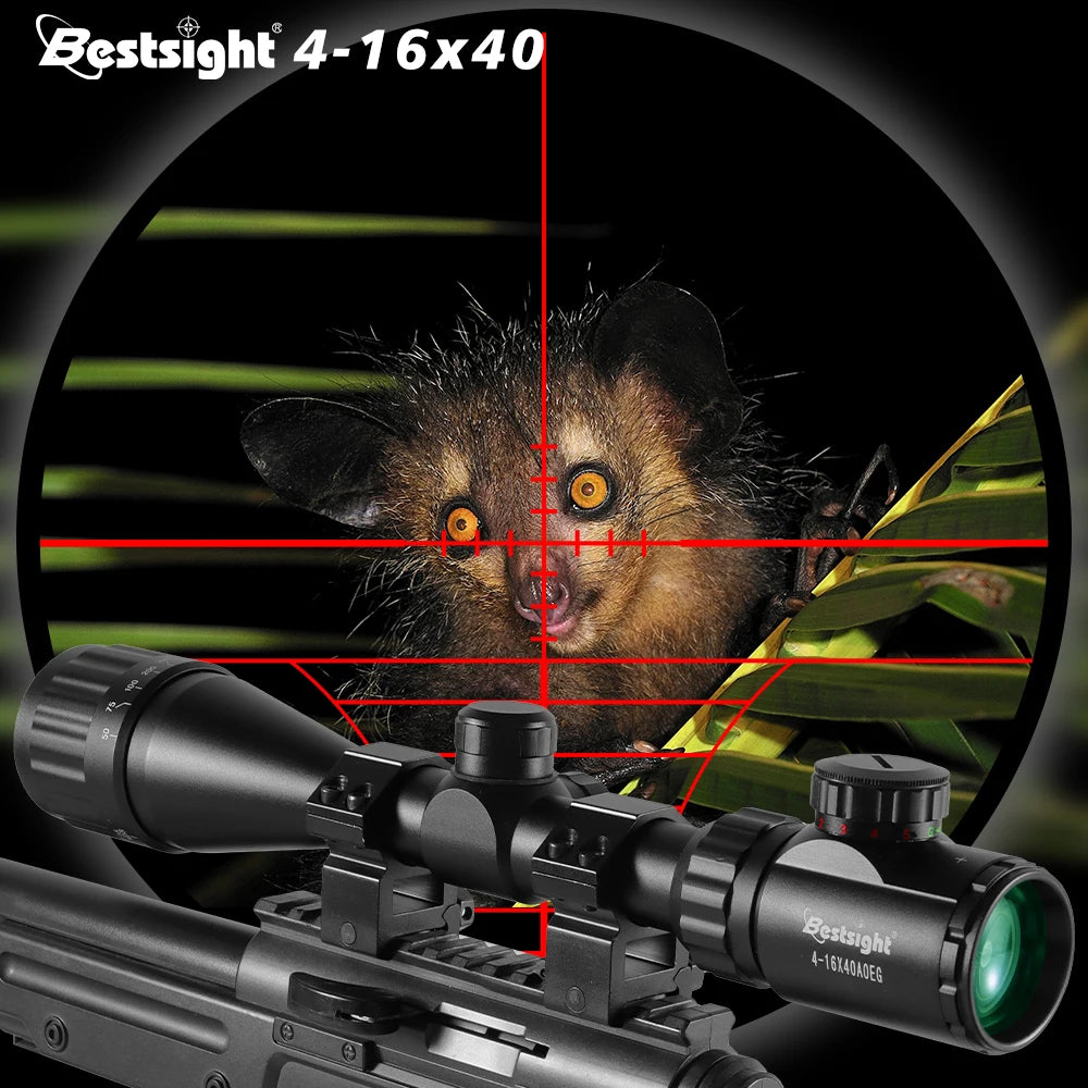 Nabila Illuminated Red And Green Dot Hunting Rifle Scope