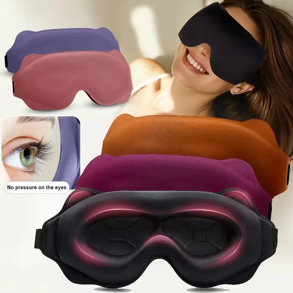 Contoured 3D Sleep Eye Mask Light Blocking Unisex Blindfold
