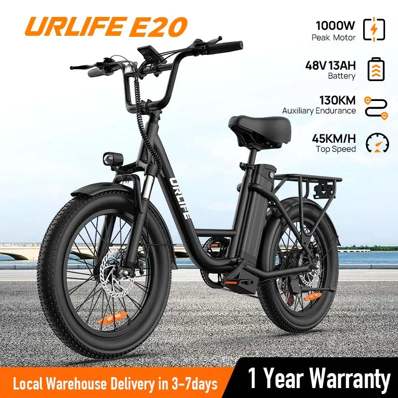 Urlife 1000W High Performance Electric Bicycle For City Commutes