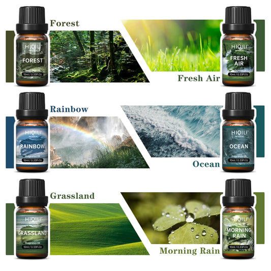 Hiqili Nature Fragrance Oil Set For Aromatherapy And Diffuser