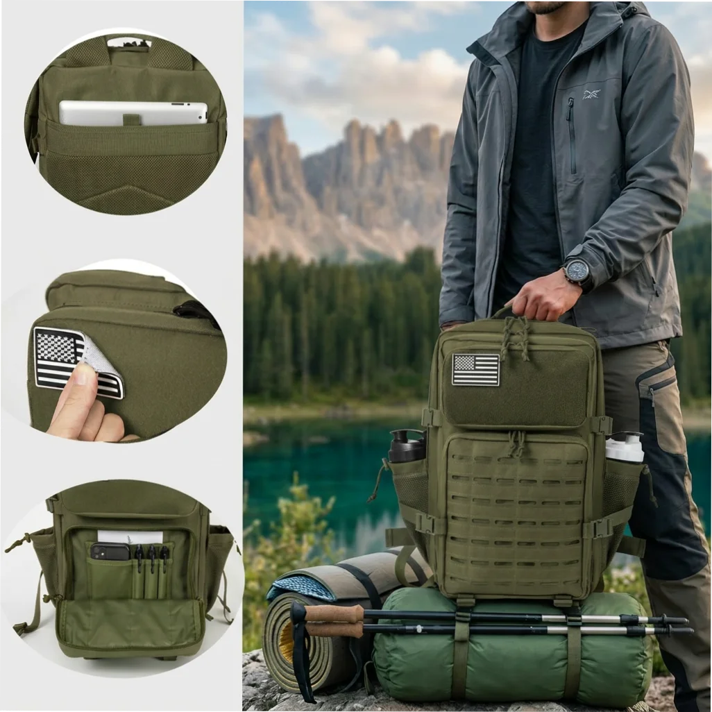 ReFire Gear Tactical Hunting Backpack With MOLLE Webbing