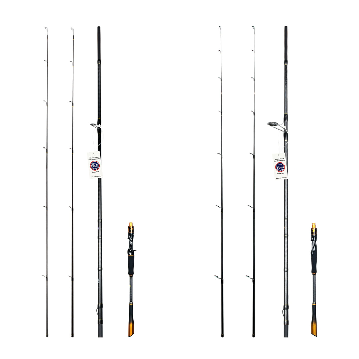 Biutifu 2 Tip Fast Action Carbon Fishing Rod Fuji Guides