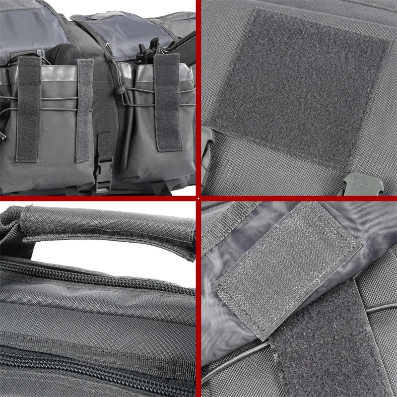 LQArmy Tactical Double Rifle Case Molle Hunting Airsoft Gun Backpack