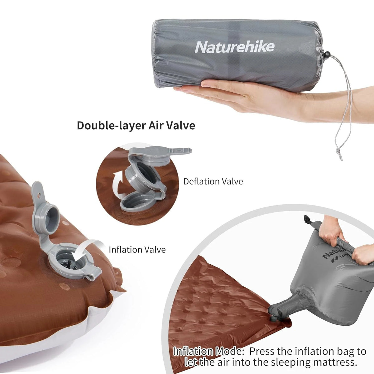 Naturehike Premium Inflatable Sleeping Pad Camping Mat