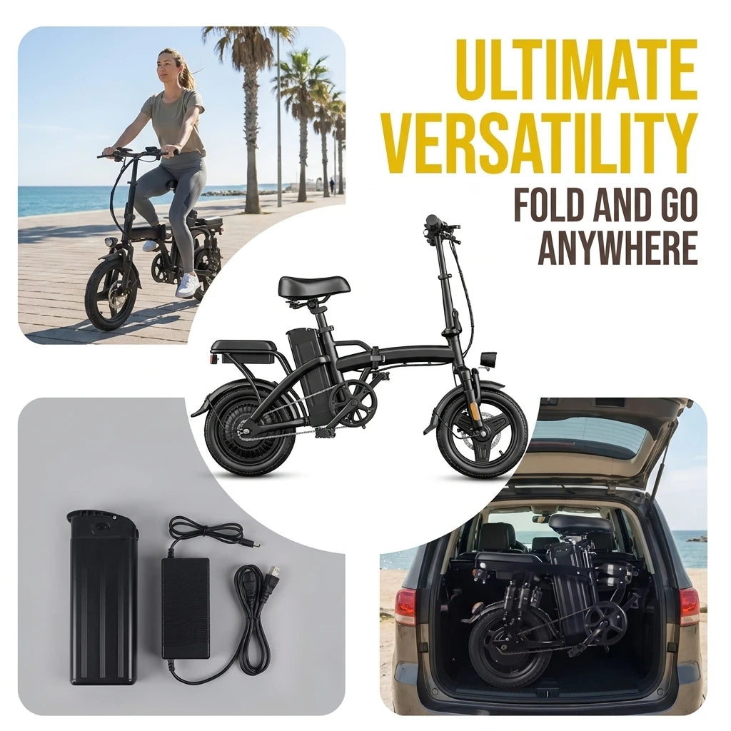 G11 Folding Electric Bike With 500W Motor And Disc Brakes