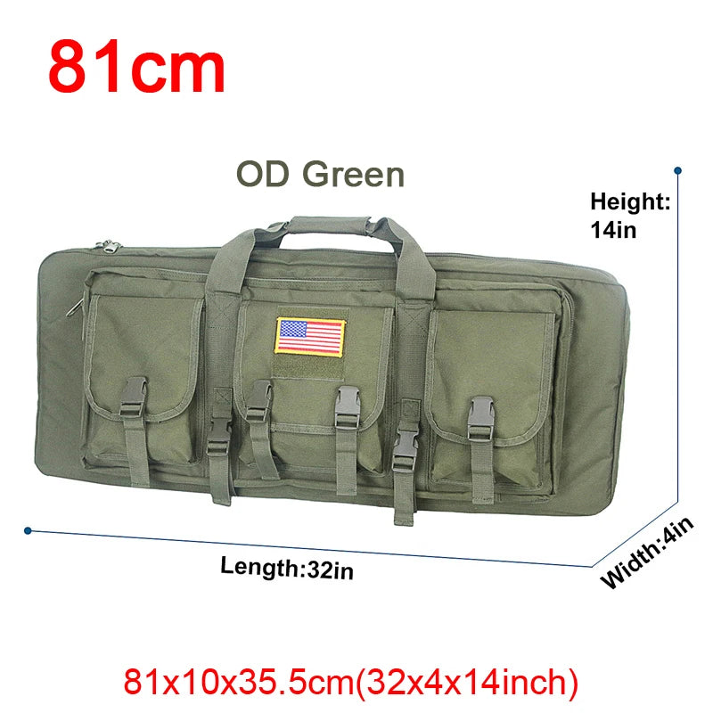 LQArmy Tactical Double Rifle Case Molle Hunting Airsoft Gun Backpack