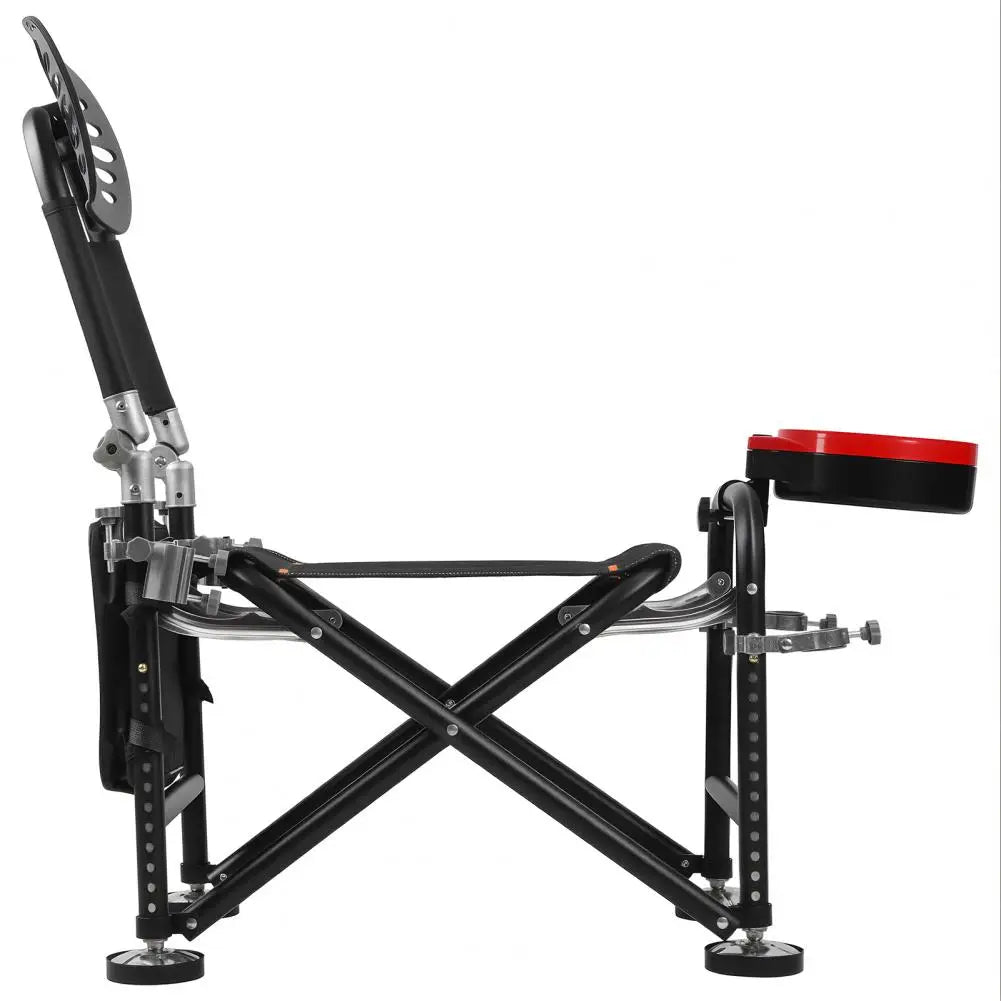 Foldable Fishing Deck Chair With Adjustable Backrest