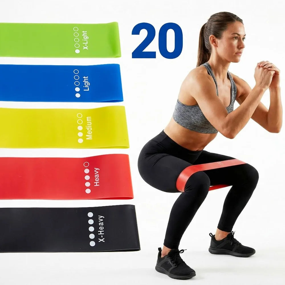 TPE Resistance Bands Set for Strength Training Stretching and Fitness