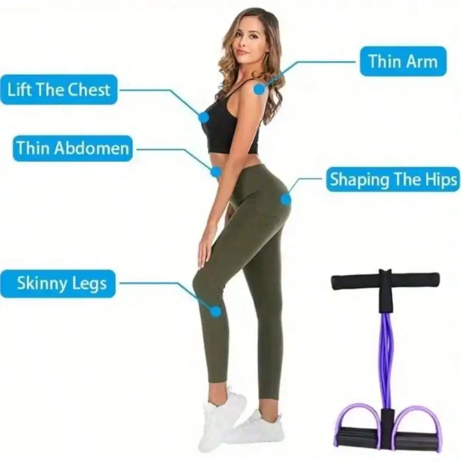 Upgraded Resistance Bands With Comfortable Grip For Home Fitness