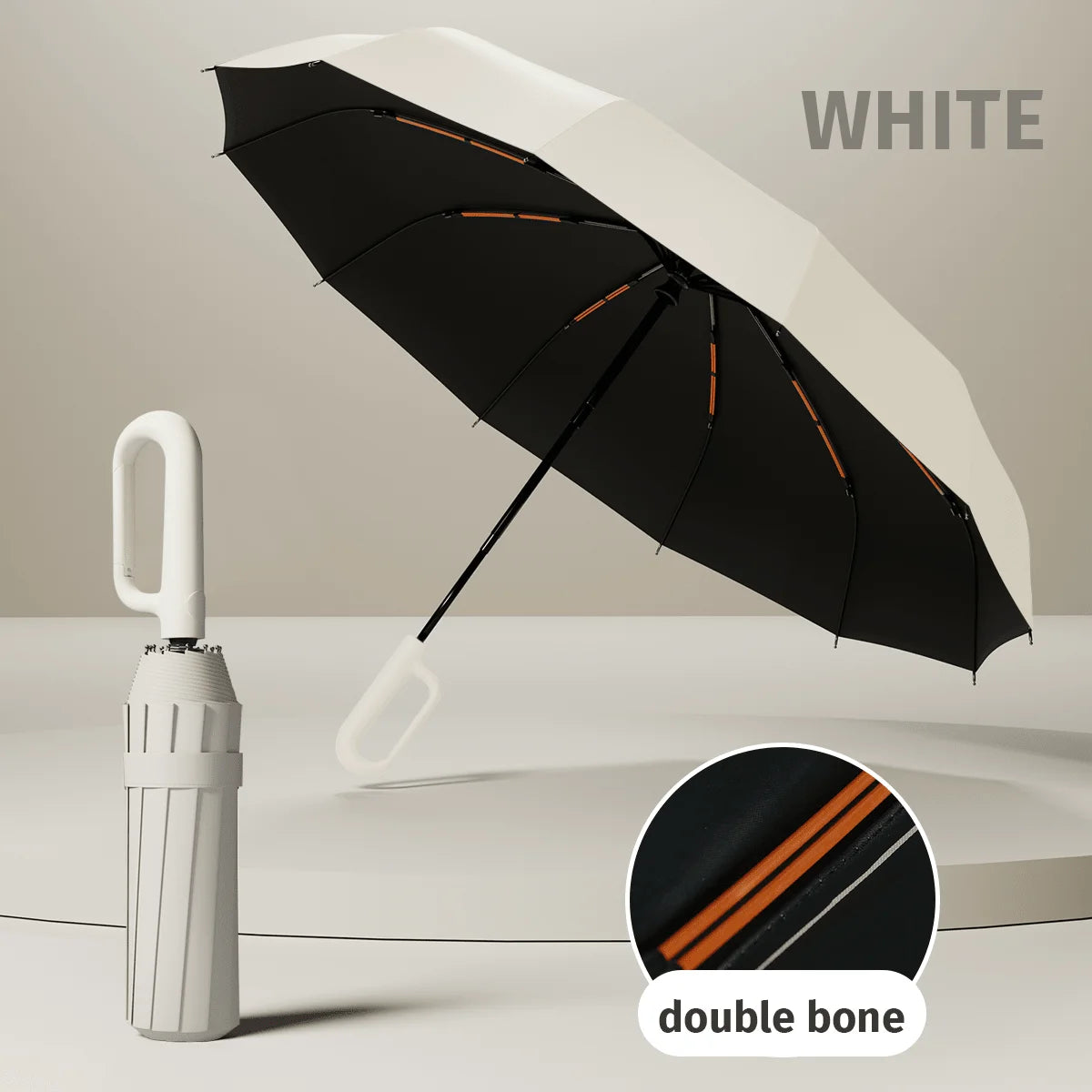 Fully Automatic Foldable Umbrella Thickened Reinforced Durable Build