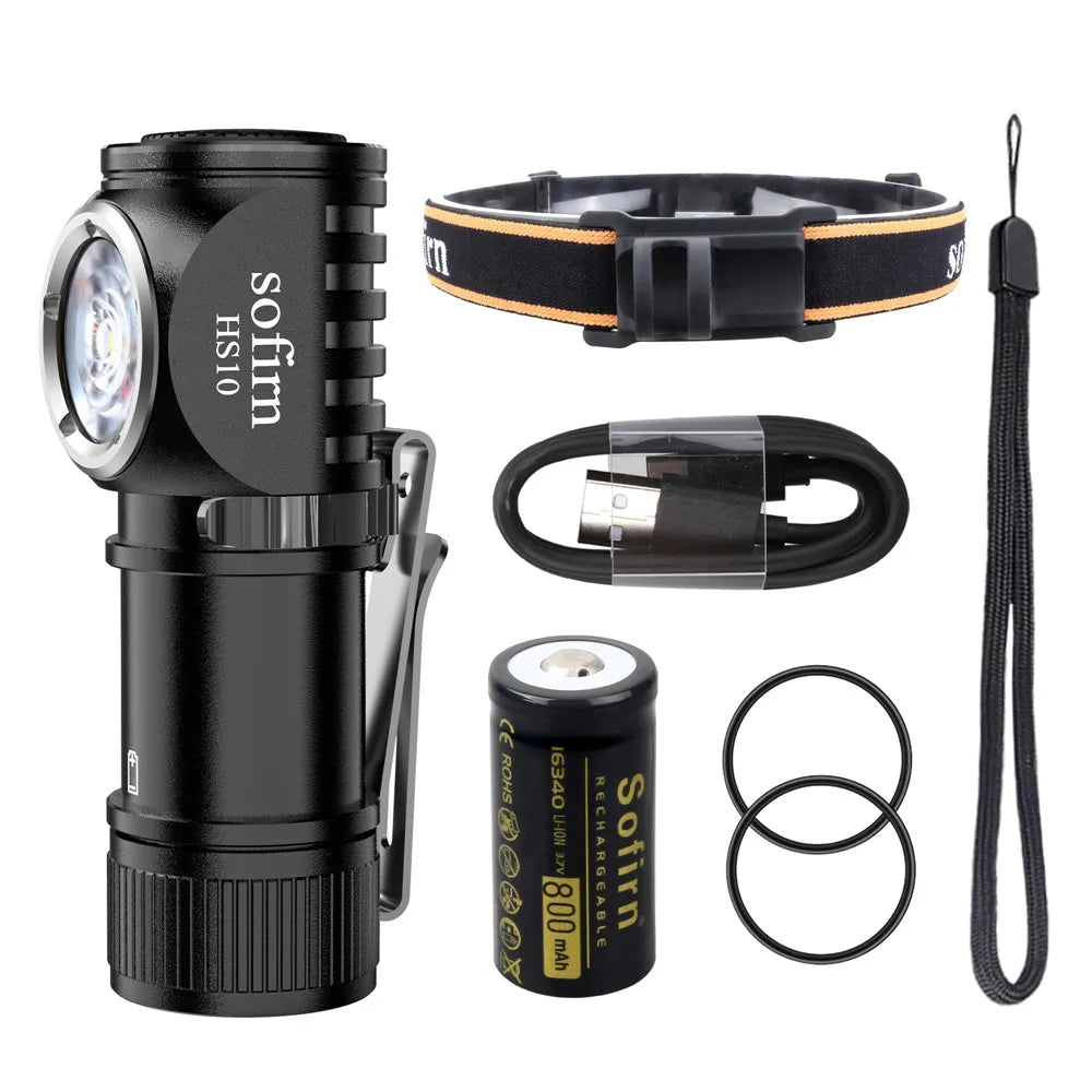 Sofirn HS10 Rechargeable LED Headlamp With Magnetic Tail