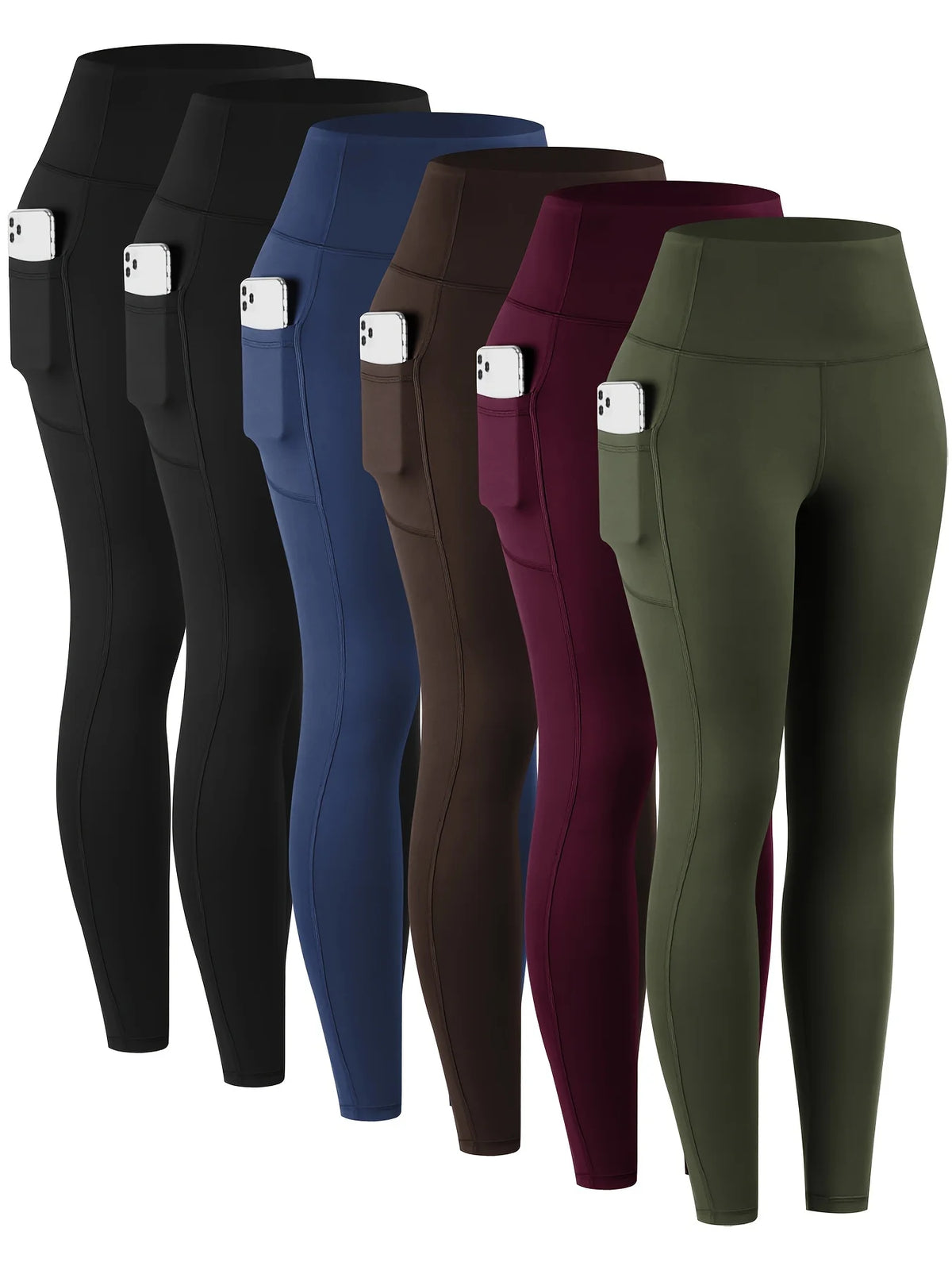 Women's High Waist Leggings With Pockets For Yoga And Fitness