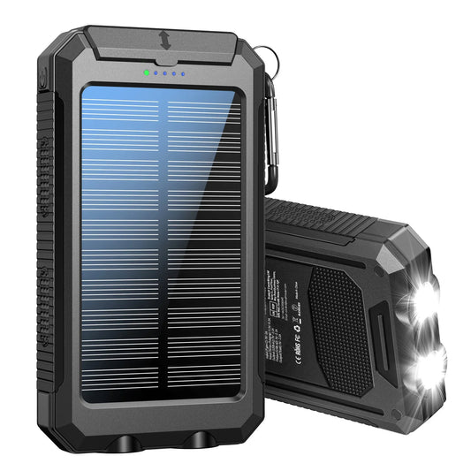 Solar Charging Power Bank With Dual USB Type C Outputs