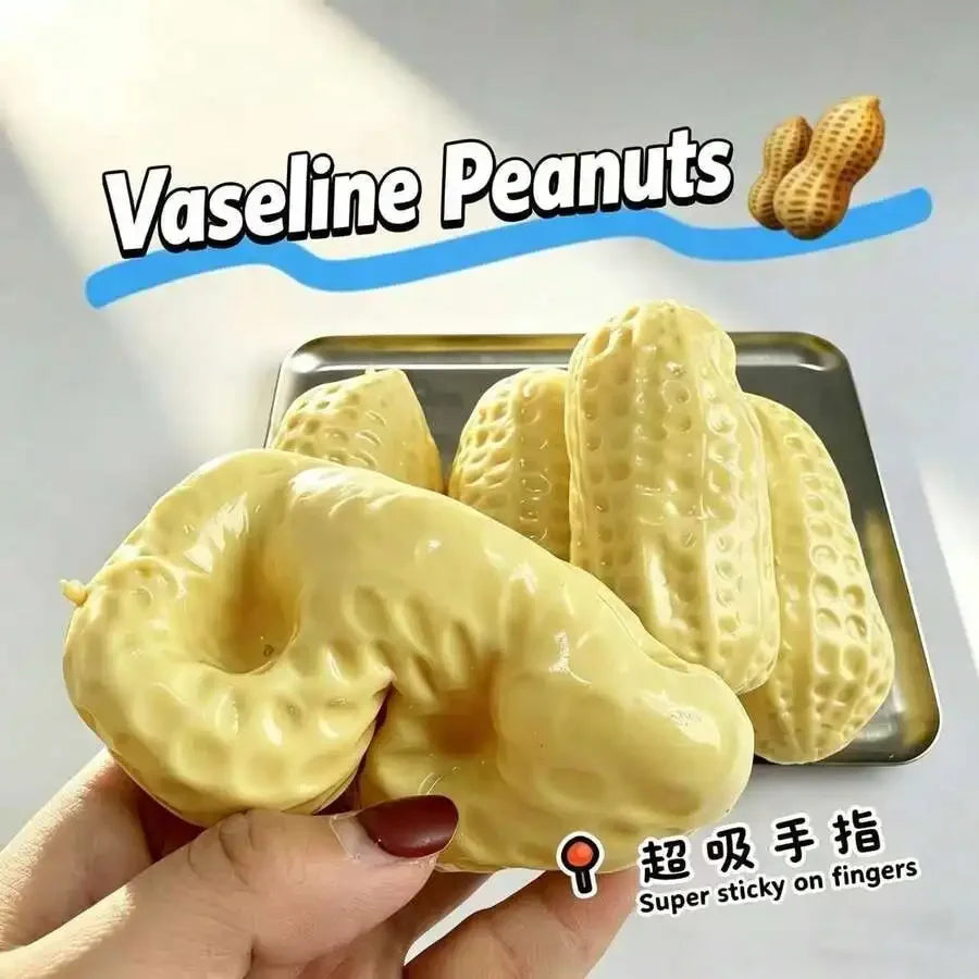 Peanut Silicone Squeeze Fidget Toy For Stress Relief And Relaxation