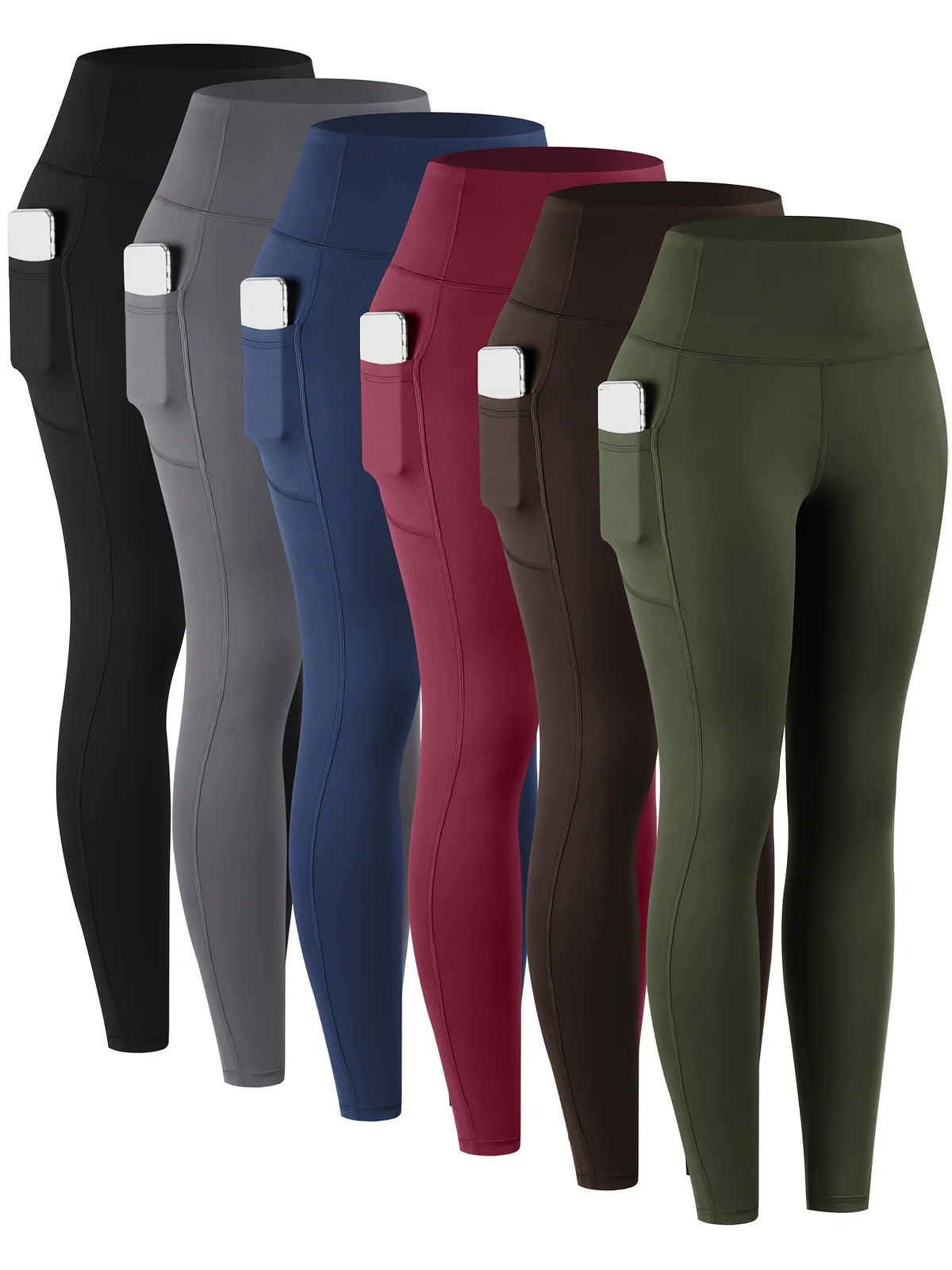 Women's High Waist Leggings With Pockets For Yoga And Fitness
