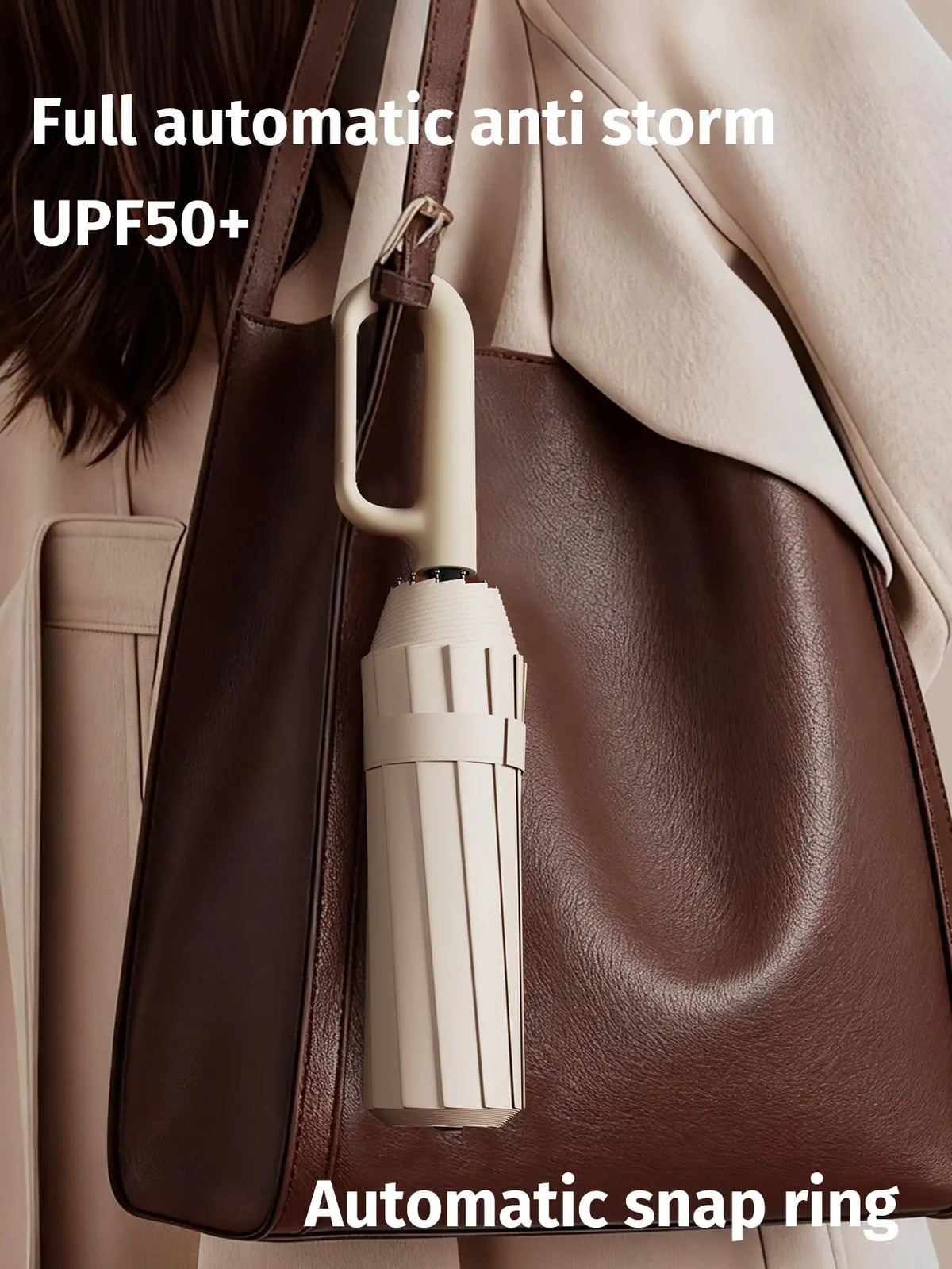 Fully Automatic Foldable Umbrella Thickened Reinforced Durable Build