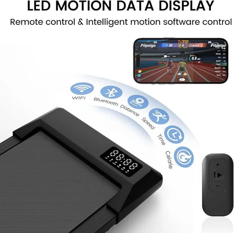 Superun Compact Walking Treadmill Featuring Remote And App Control