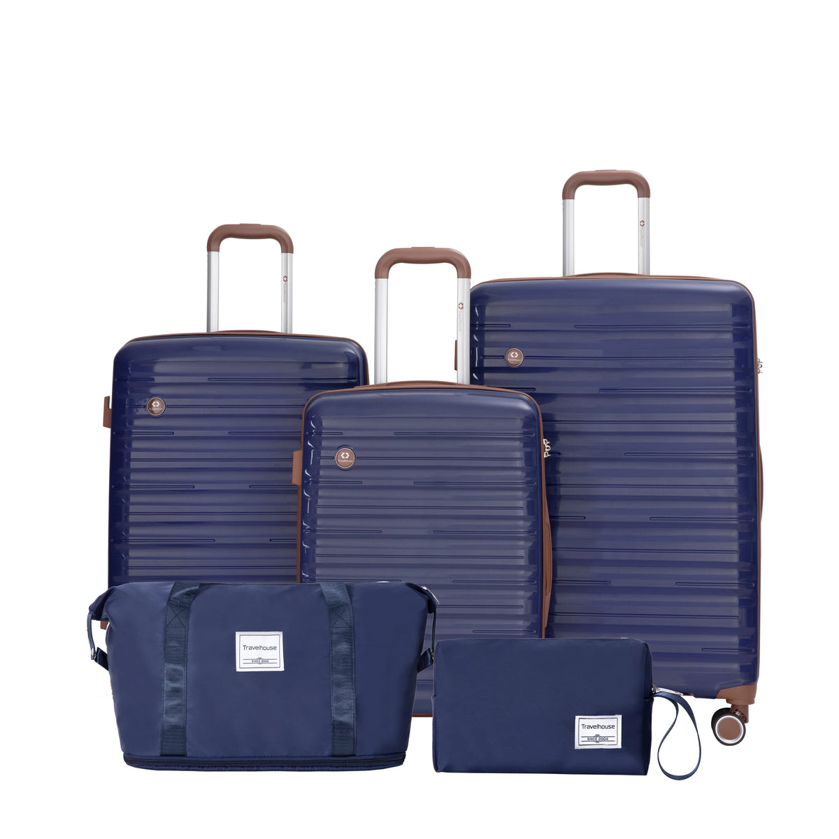 Travelhouse Hardcase Spinner Luggage Set With TSA Lock