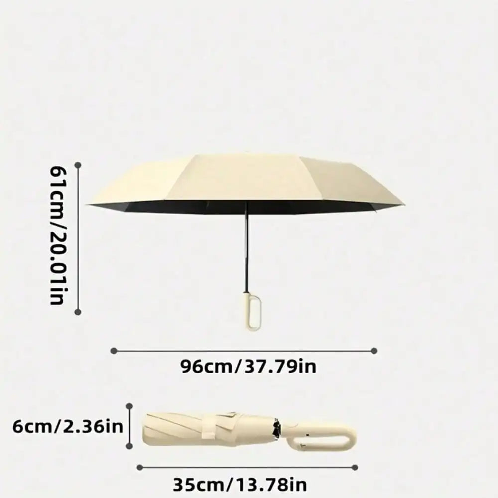 Wind Resistant Automatic Folding Umbrella With Sun Protective Fabric