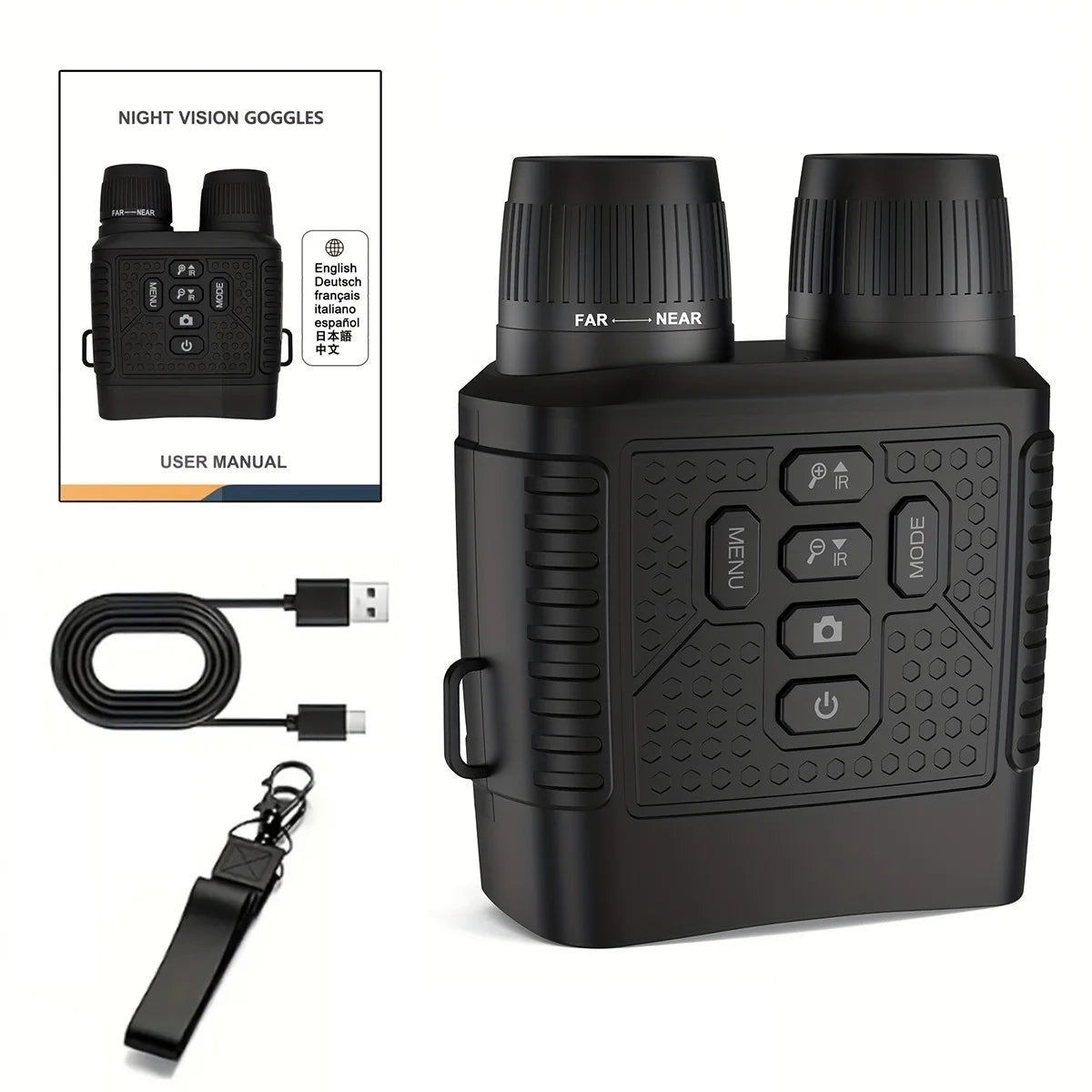Rechargeable 2.5K Night Vision Monocular With 6X Infrared Zoom