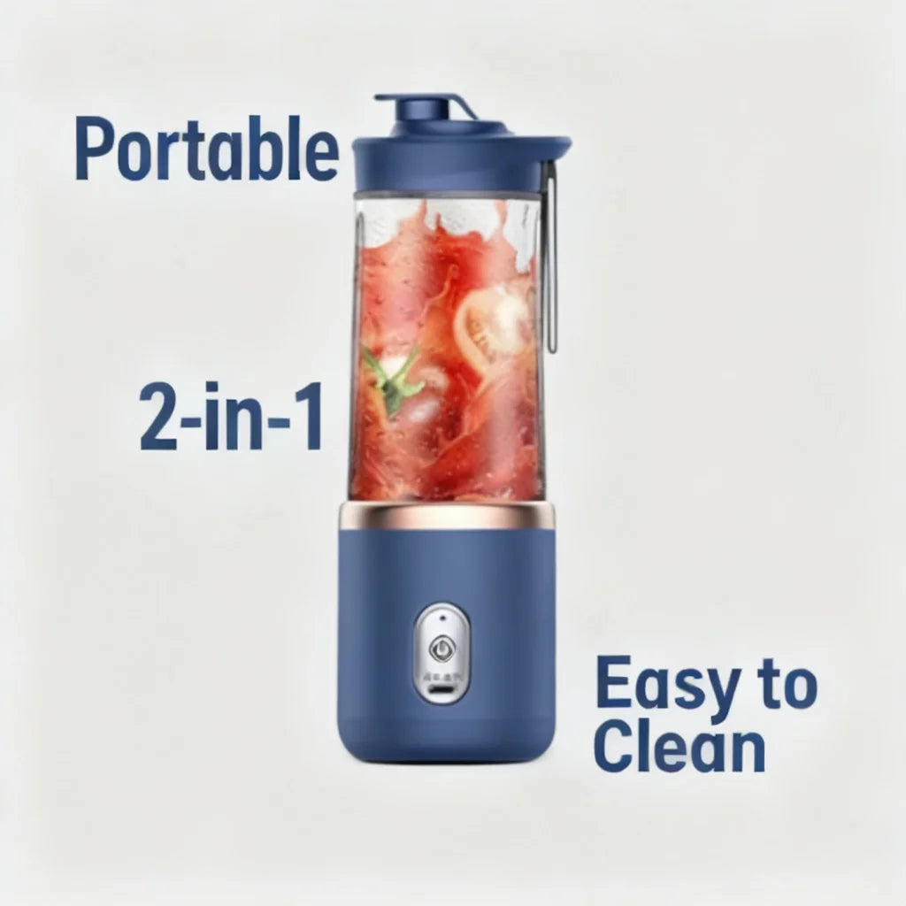 Portable USB Rechargeable Blender Cup for Smoothies and Shakes