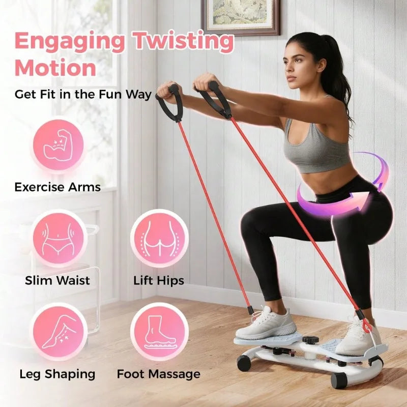 Twist Waist Disc With Resistance Bands For Home Fitness Training