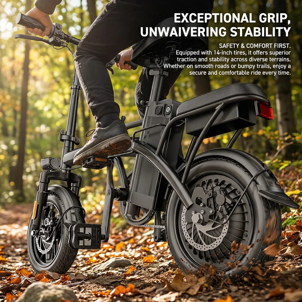 G11 Folding Electric Bike With 500W Motor And Disc Brakes