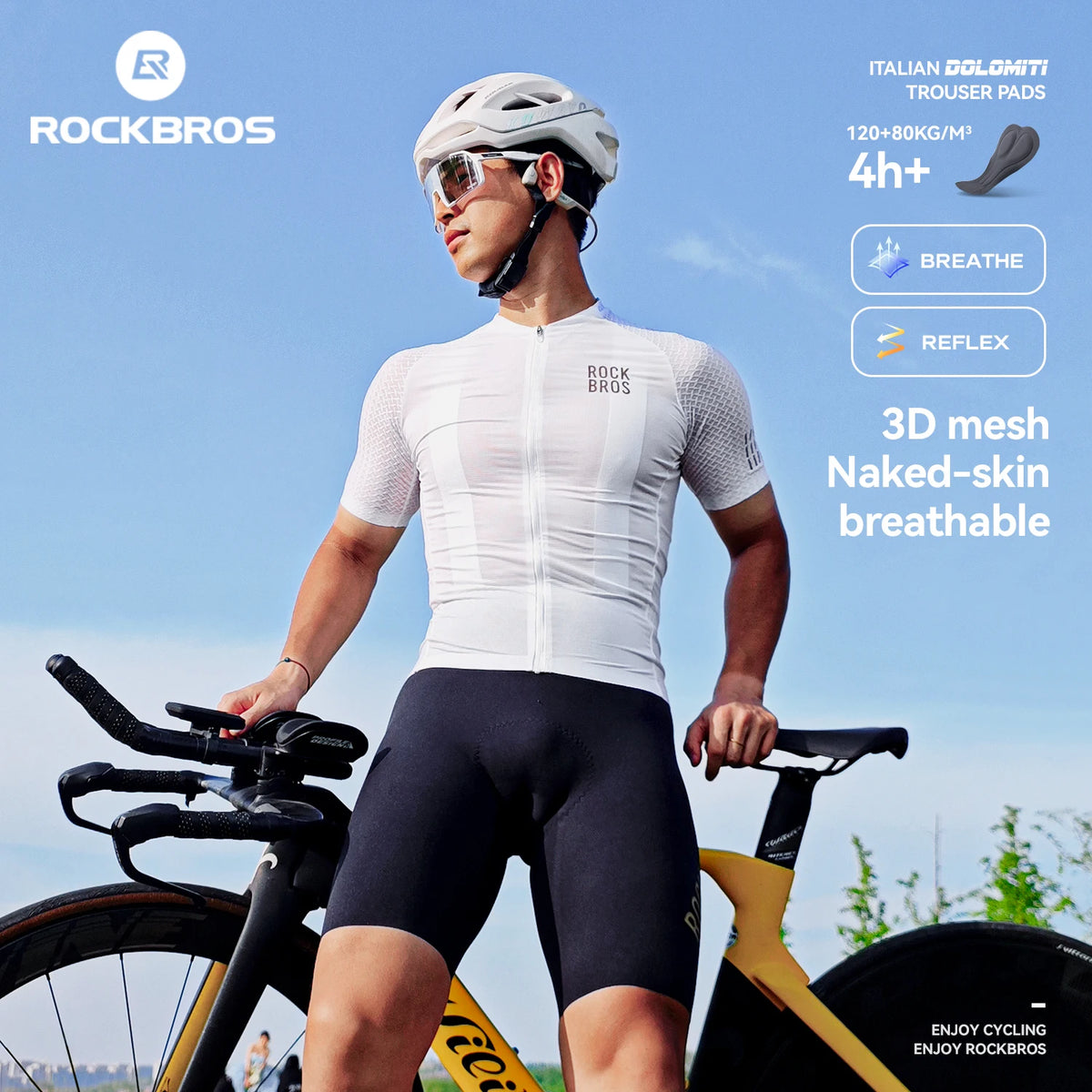 Rockbros Lightweight Breathable Quick Dry Cycling Jersey