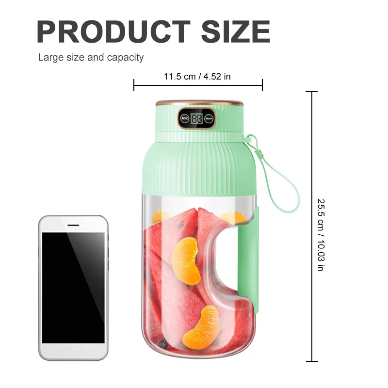 Portable USB Rechargeable Fruit Juicer Blender For Fresh Smoothies