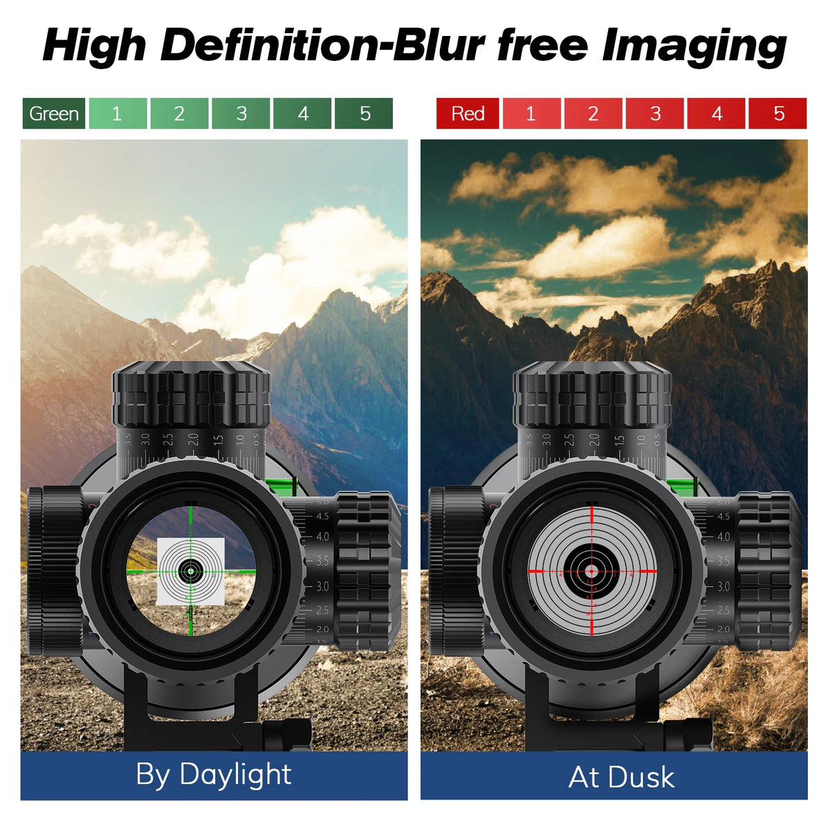 Bestsight Illuminated Reticle Riflescope For Tactical Hunting