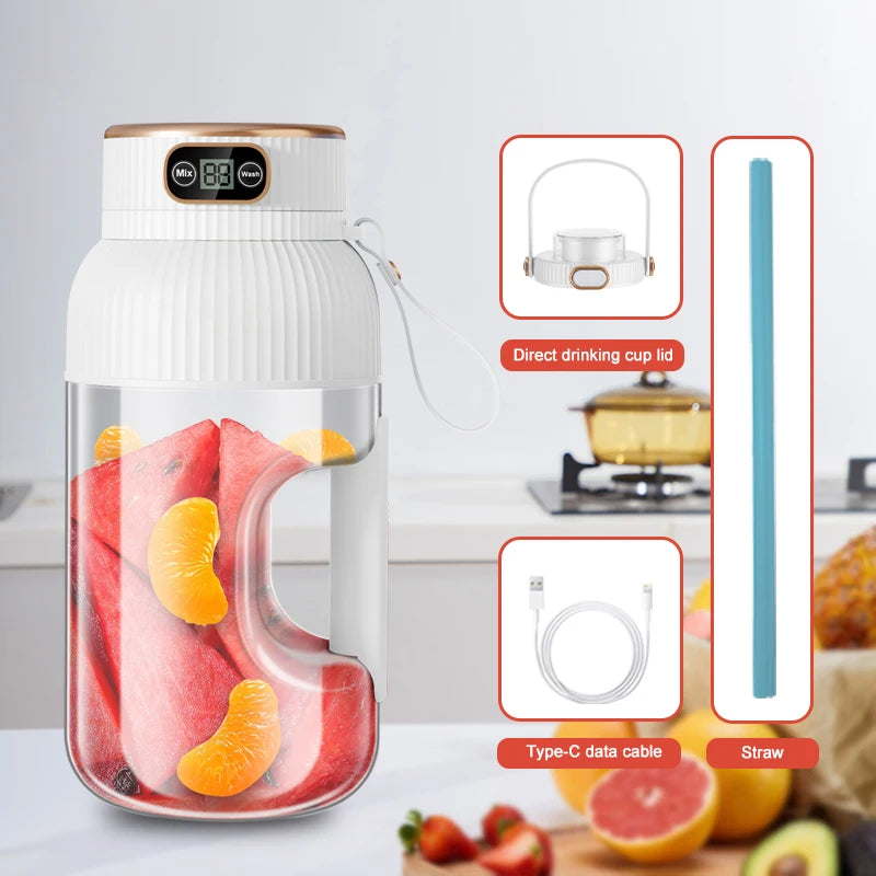 Portable USB Rechargeable Fruit Juicer Blender For Fresh Smoothies