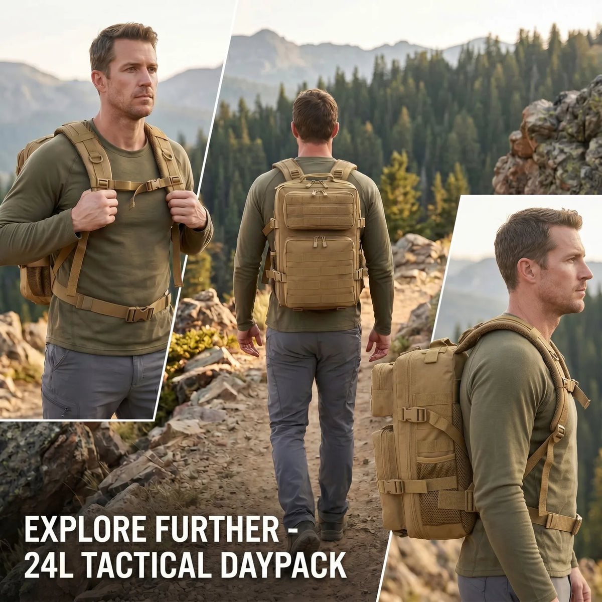 ReFire Gear Tactical Hunting Backpack With Modular Molle System Design