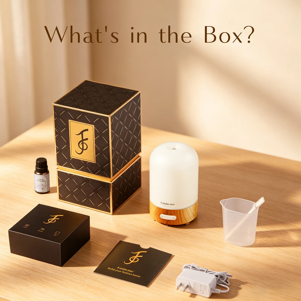 Fashome Ultrasonic Essential Oil Glass Aroma Diffuser And Humidifier