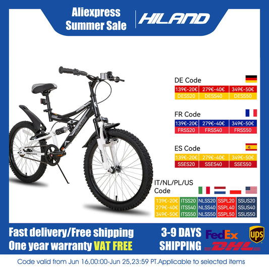 Joystar Dual Suspension Steel Frame Kids Mountain Bike